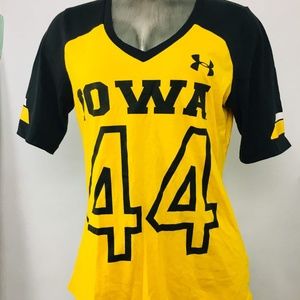 University of Iowa Under Armour Vneck Heat Gear L